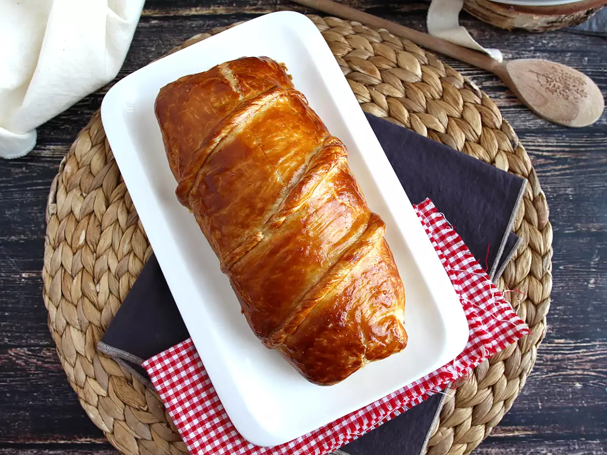 Svinjska ribica v listnatem testu: recept po korakih - fotografija 5