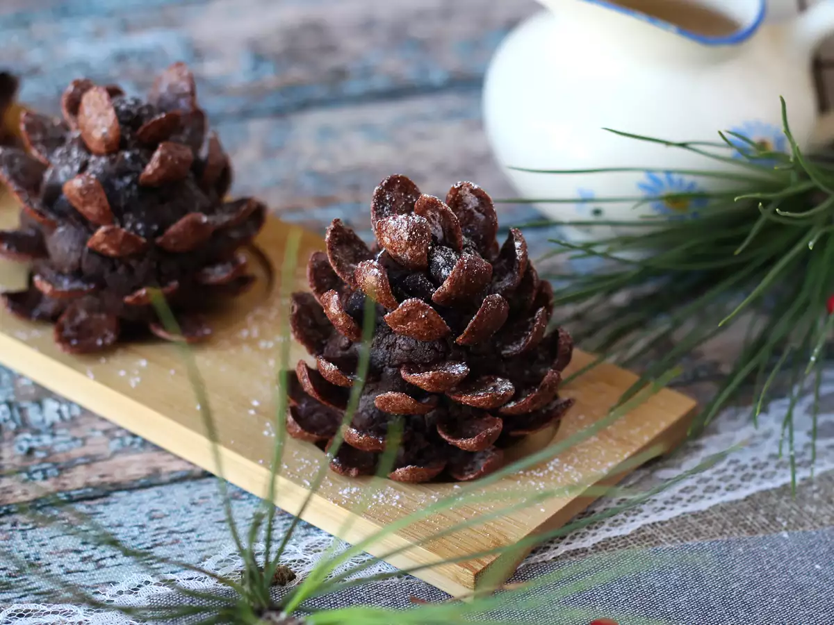 Svoj brownie spremenite v čokoladni storž! - fotografija 5