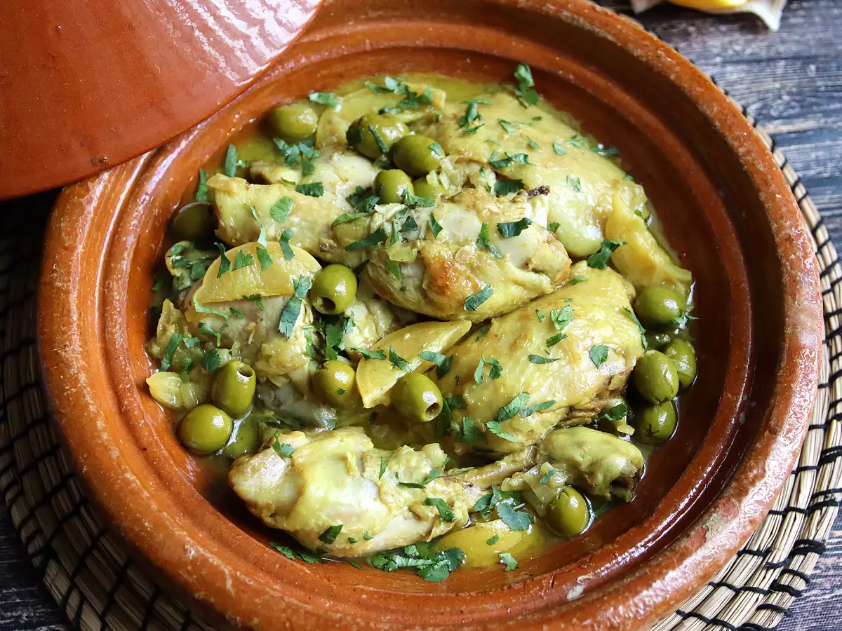 Tagine s piščancem, limono in olivami (zelo enostavna priprava!) - fotografija 3