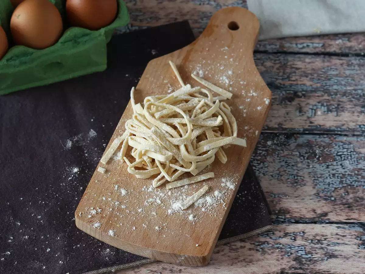 Tagliolini: postopek priprave doma po korakih - fotografija 3