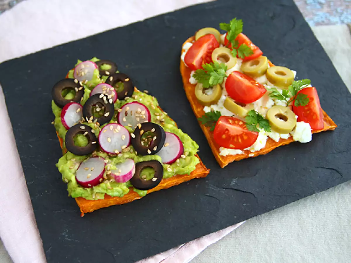 Toasti iz sladkega krompirja