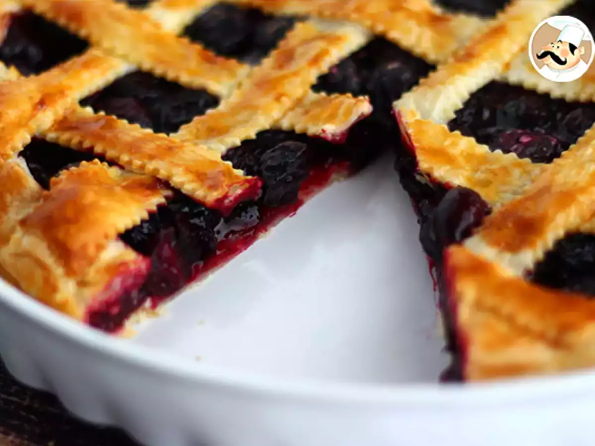 Torta iz listnatega testa s češnjami - fotografija 4