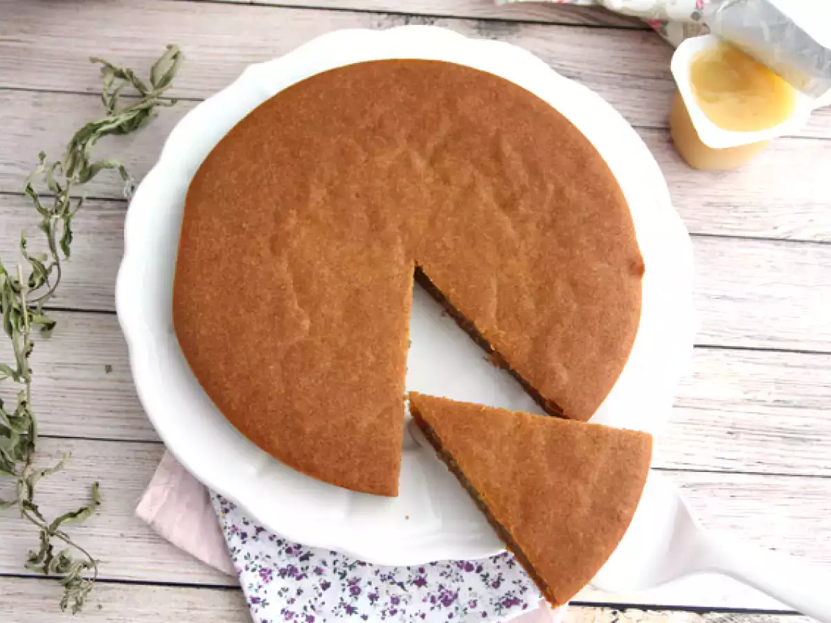 Torta iz sojinega jogurta z jabolčno omako (veganska in brez glutena) - fotografija 4