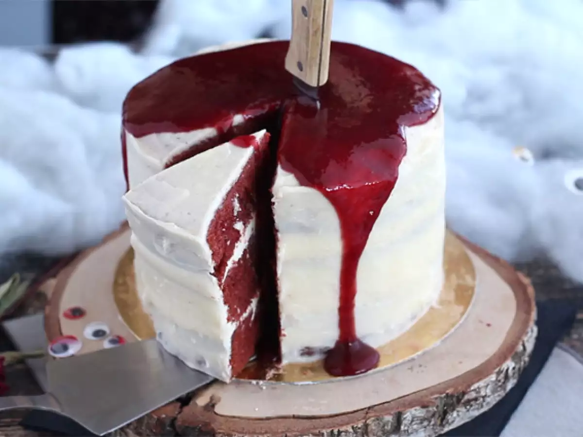 Torta »Red Velvet« posebej za noč čarovnic! - fotografija 2