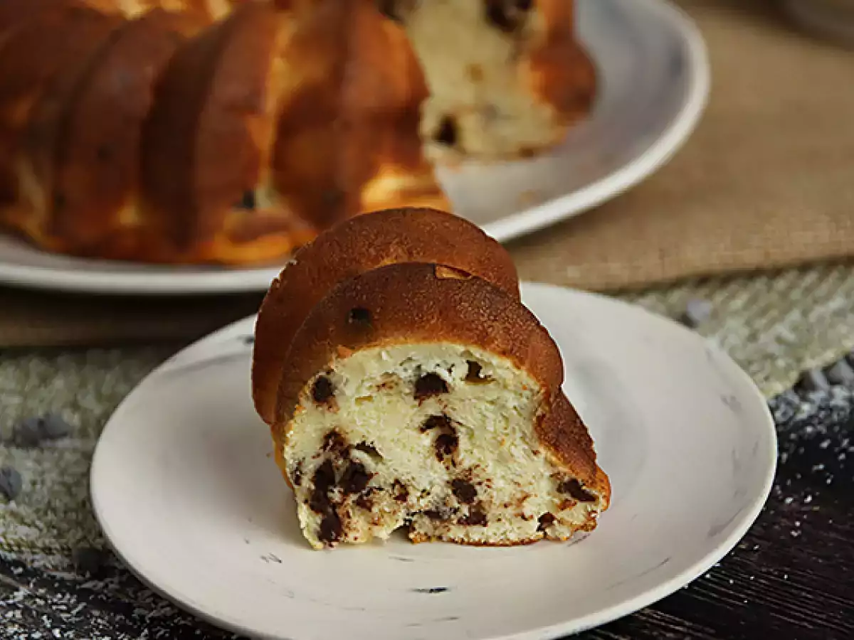 Torta s skyrjem in čokoladnimi koščki: zdrava rešitev za sladico! - fotografija 3