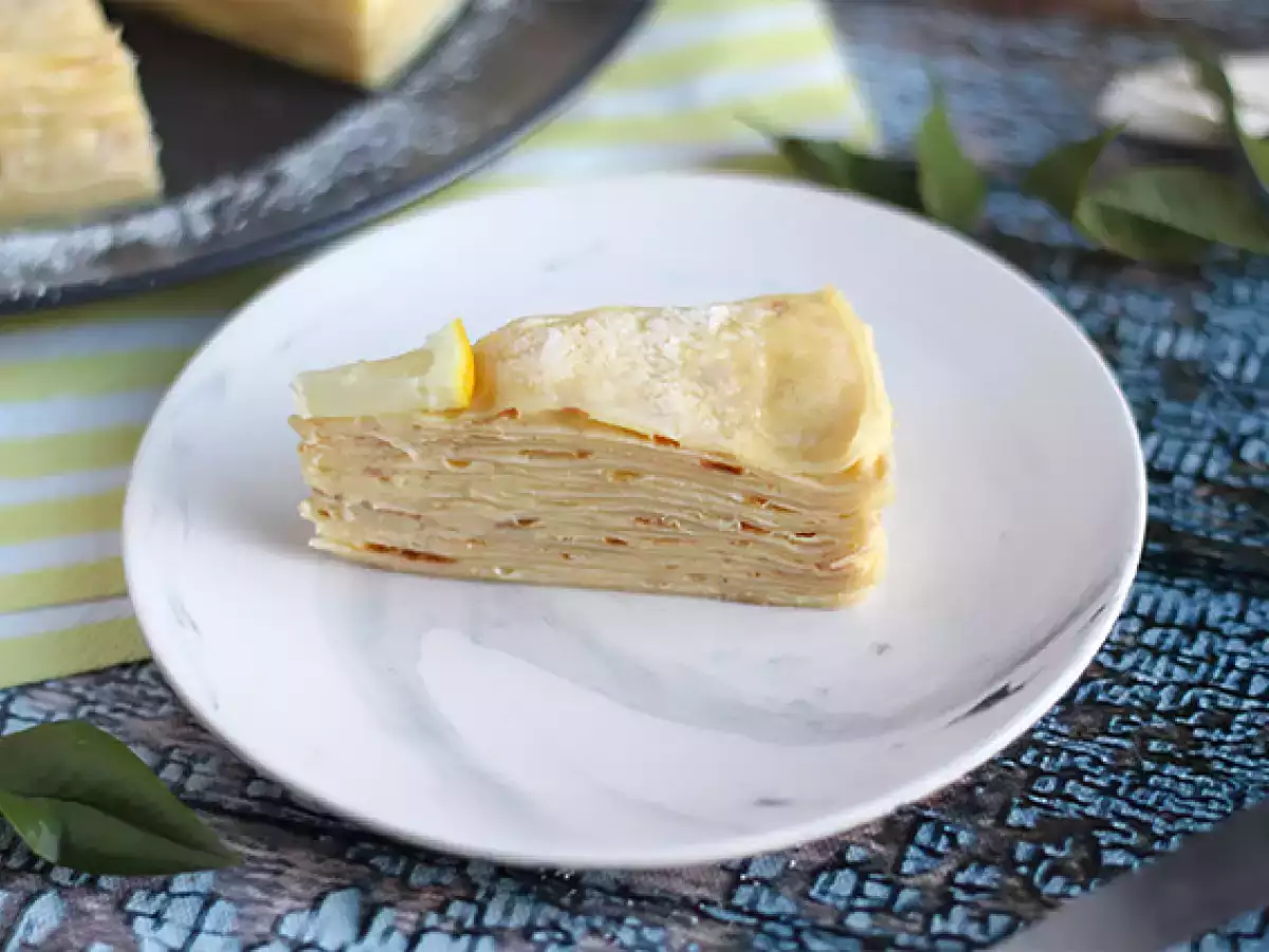 Torta z limoninimi palačinkami - fotografija 2