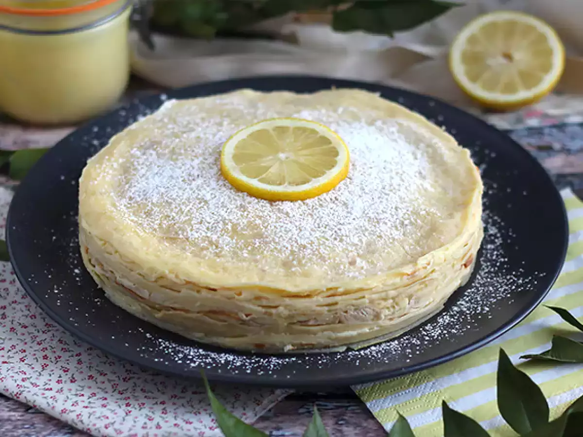 Torta z limoninimi palačinkami - fotografija 4