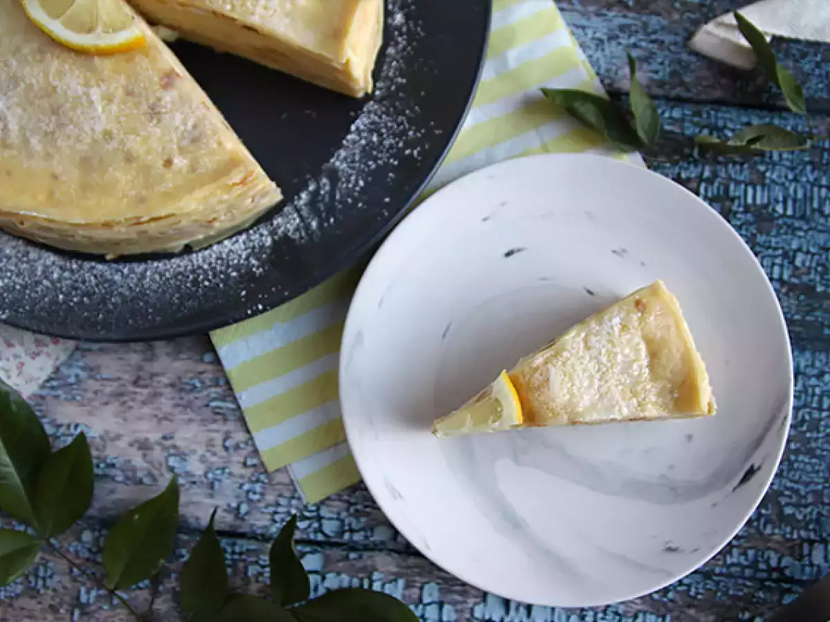 Torta z limoninimi palačinkami - fotografija 5