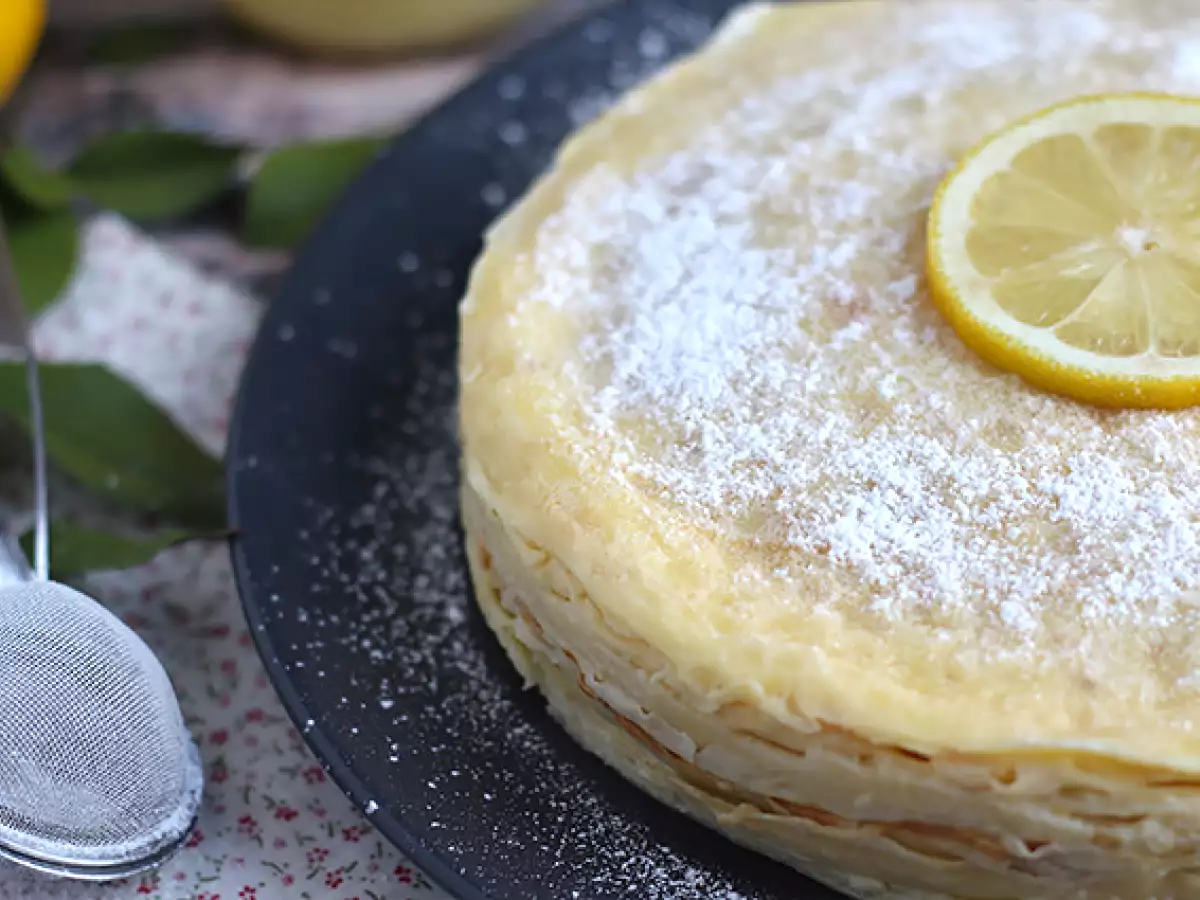 Torta z limoninimi palačinkami - fotografija 7