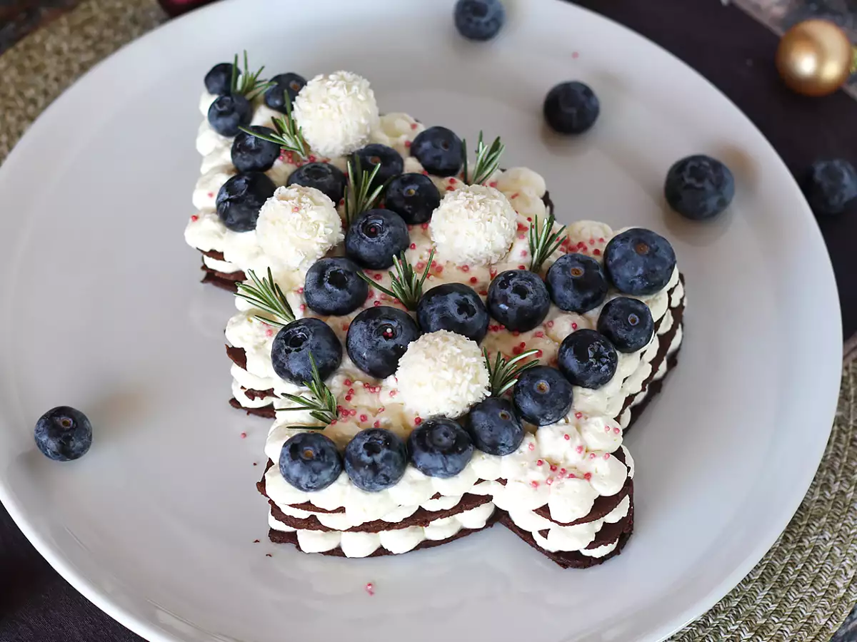 Torta za božično drevo: edini recept, ki lahko nadomesti hlod! - fotografija 4