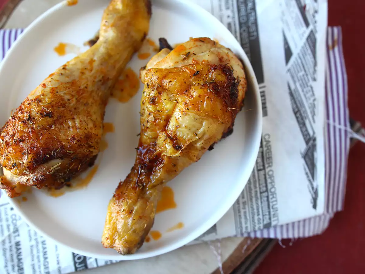 V pečici marinirane piščančje palčke - zelo hitro pripravljene! - fotografija 5