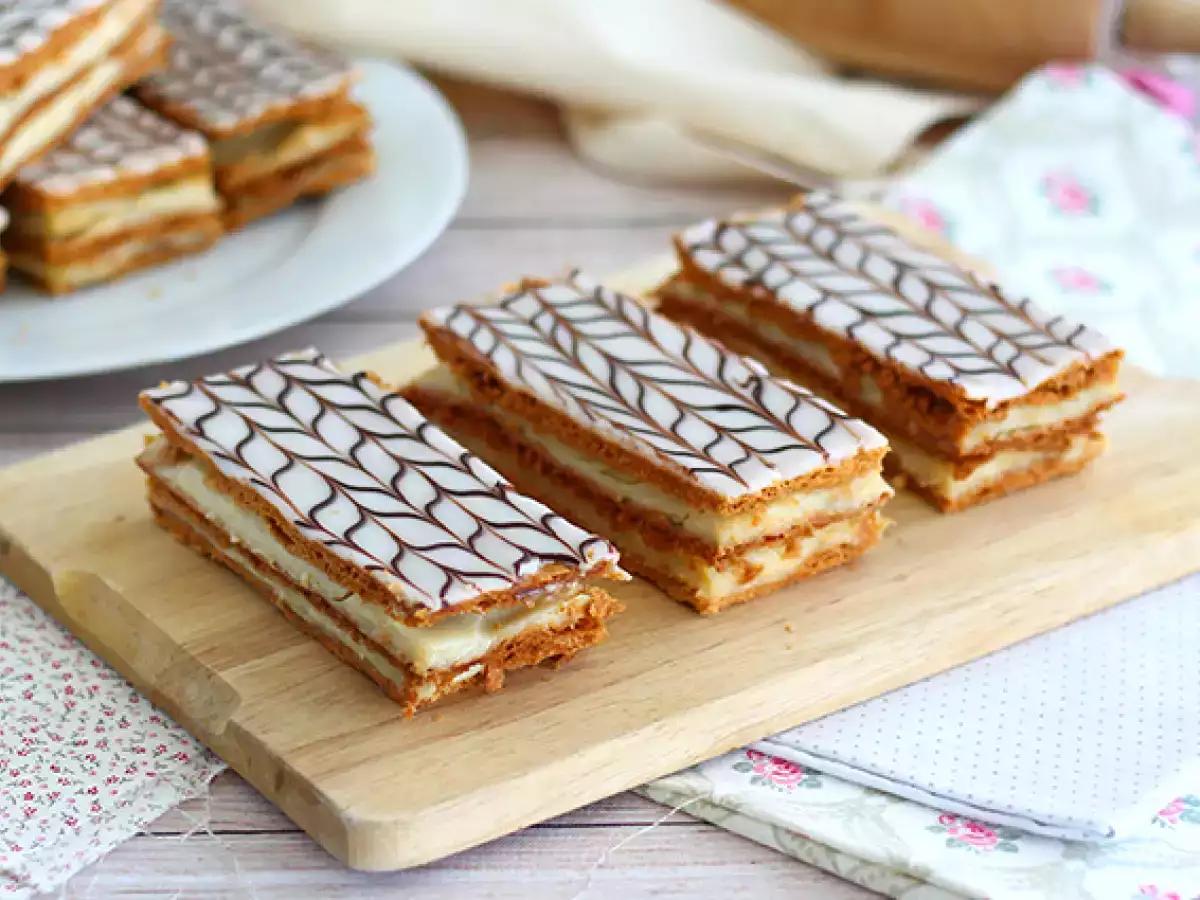 Vanilijeva mille-feuille rezina