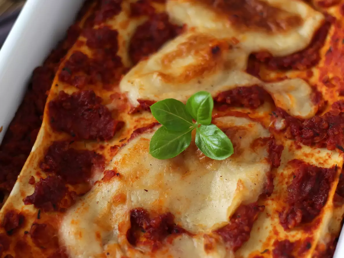 Vegetarijanska lazanja (sploh ne boste opazili razlike!) - fotografija 3