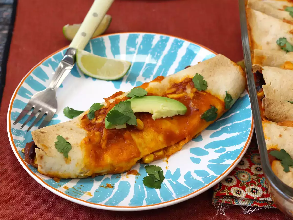 Vegetarijanske enchiladas - fotografija 4