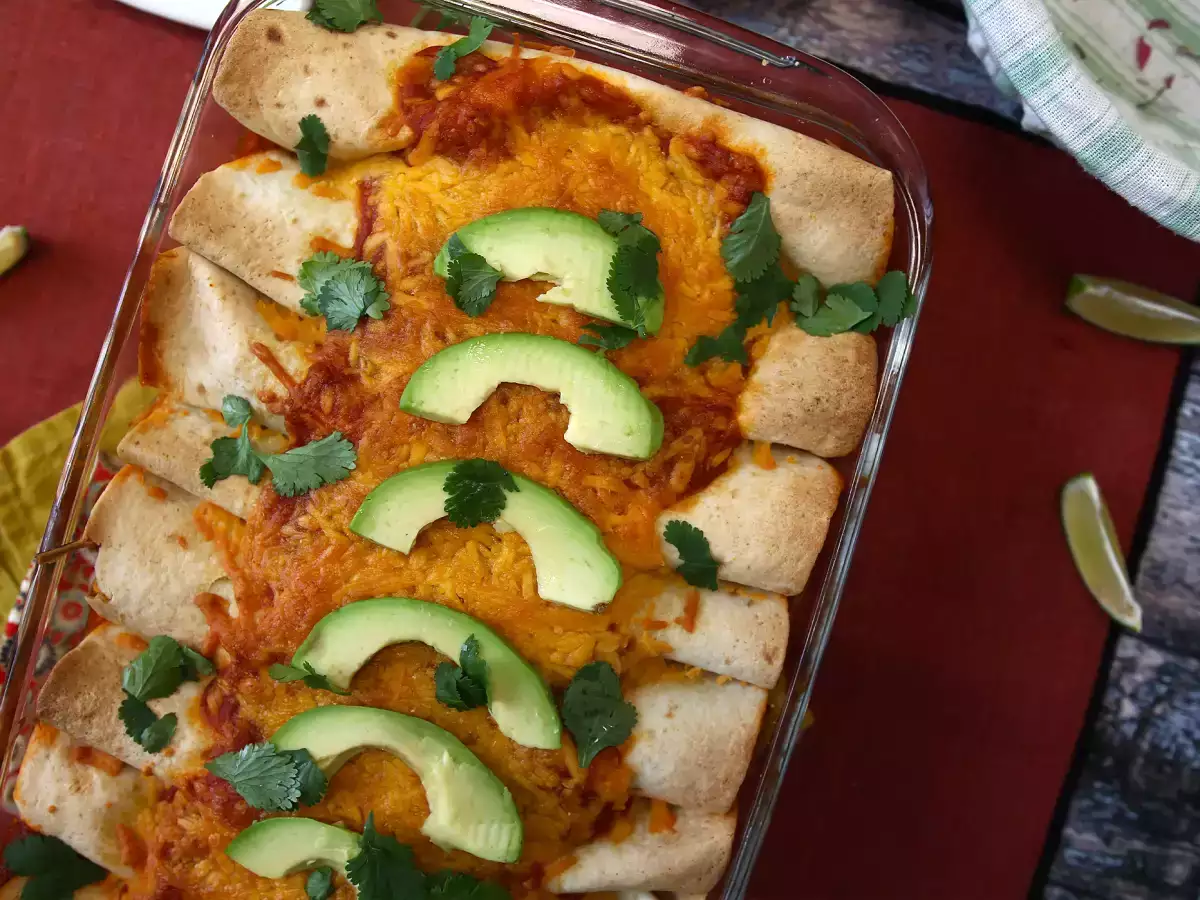 Vegetarijanske enchilade - fotografija 6