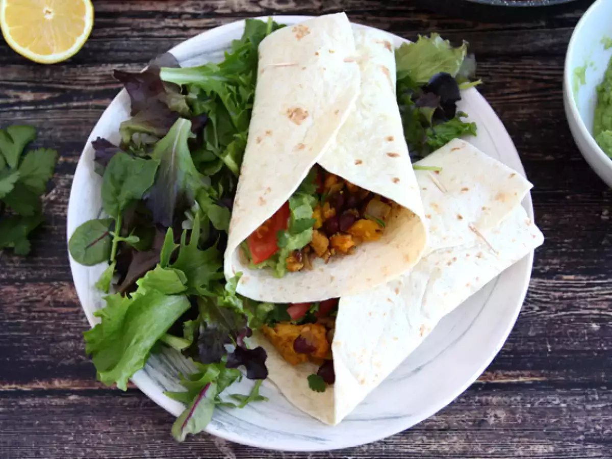 Vegetarijanske fajite s teksturiranimi sojinimi beljakovinami - fotografija 3