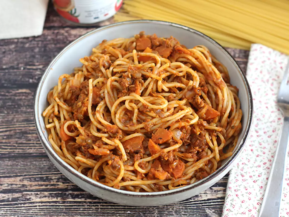 Vegetarijanski špageti bolognese! - fotografija 3
