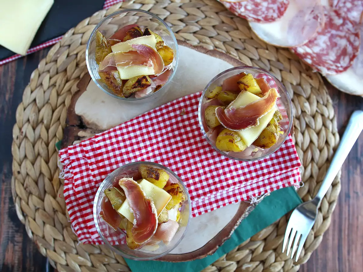 Verrines iz raclette (brez aparata): uživajte tudi kot aperitiv - fotografija 2