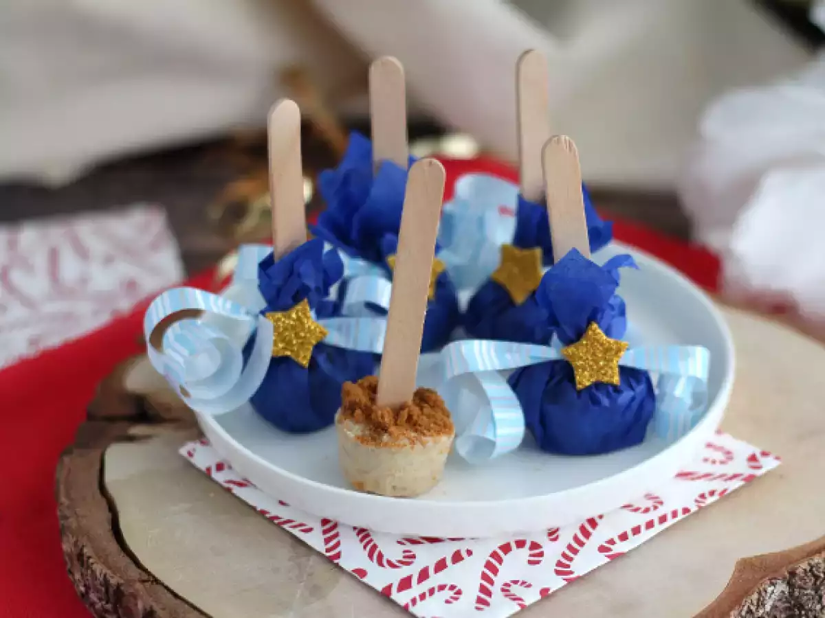 Vroče čokoladne lizike: bela čokolada + speculoos - fotografija 3