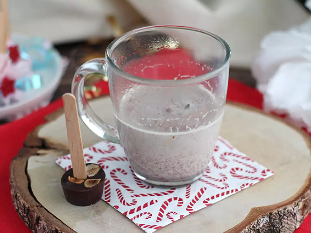 Vroče čokoladne lizike: temna čokolada + praženi lešniki - fotografija 3